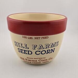 Ceramic Prep Bowl 4.25" Rooster Seed Corn Farmhouse Park Designs Hill Farms